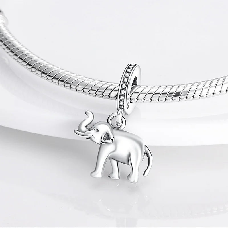 Charm Mascotas y Animales en Plata 925 – Gatito, Perrito y Oveja con Circonitas de Colores | Compatible Pulsera Pandora