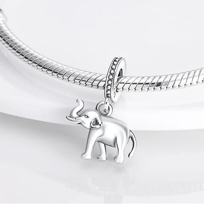 Charm Mascotas y Animales en Plata 925 – Gatito, Perrito y Oveja con Circonitas de Colores | Compatible Pulsera Pandora