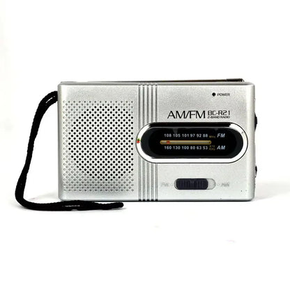 Mini radio portátil AM/FM BC-R21/961/962 – Batería AA, mejor recepción y sonido duradero