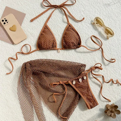 Bikini Mujer 2025 | 3 Piezas Sexy Brasileño Playa y Piscina