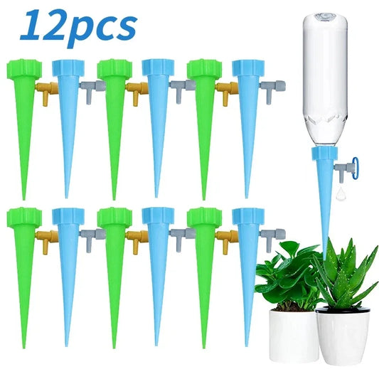 Sistema de Riego Automático por Goteo | Dispositivo Autoregante Ajustable para Plantas, Jardín e Invernadero
