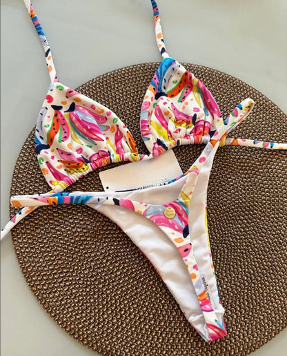 Bikini Mujer Leopardo Sexy | Traje de Baño Tanga Swimwear Playa Verano