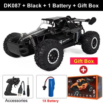 Coche RC Drift 1:16 Todoterreno – Control Remoto 2.4G Alta Velocidad con Luces LED Juguete para Niños
