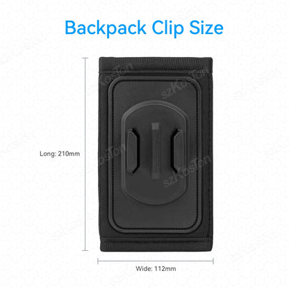 Soporte giratorio 360° para mochila – Montura de correa compatible con GoPro Hero 13/12/11/10/9, DJI Action, Insta360 X5/X4