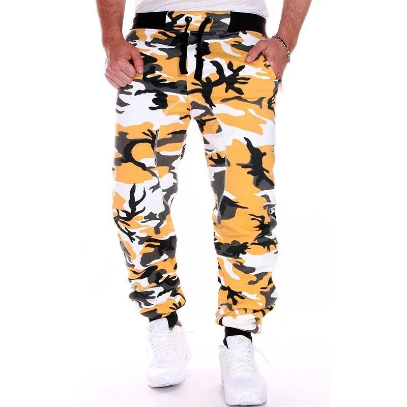 Pantalones Jogger de Running para Hombre 2025 – Cargo Camuflaje, Elásticos, Con Cordón y Múltiples Bolsillos, Casual y Deportivos