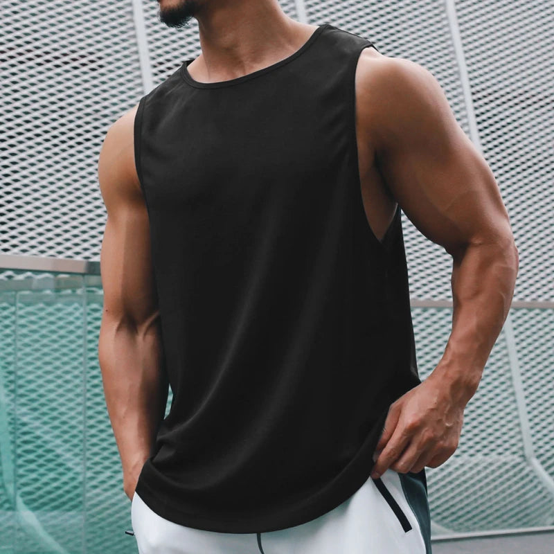 Tank Top Deportivo de Hombre – Camiseta sin Mangas de Gym, Fitness y Baloncesto, Transpirable y Secado Rápido