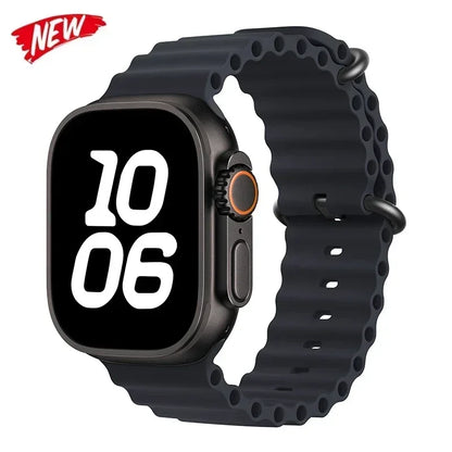Correa Ocean de silicona para Apple Watch – Compatible Ultra 2, Series 10-5 (38mm-49mm)
