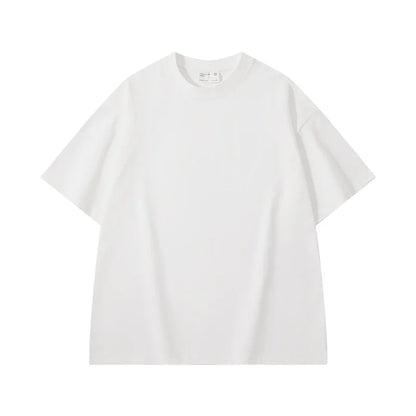 Camiseta Hombre 2025 | Oversize Algodón Pesado Manga Corta para Verano