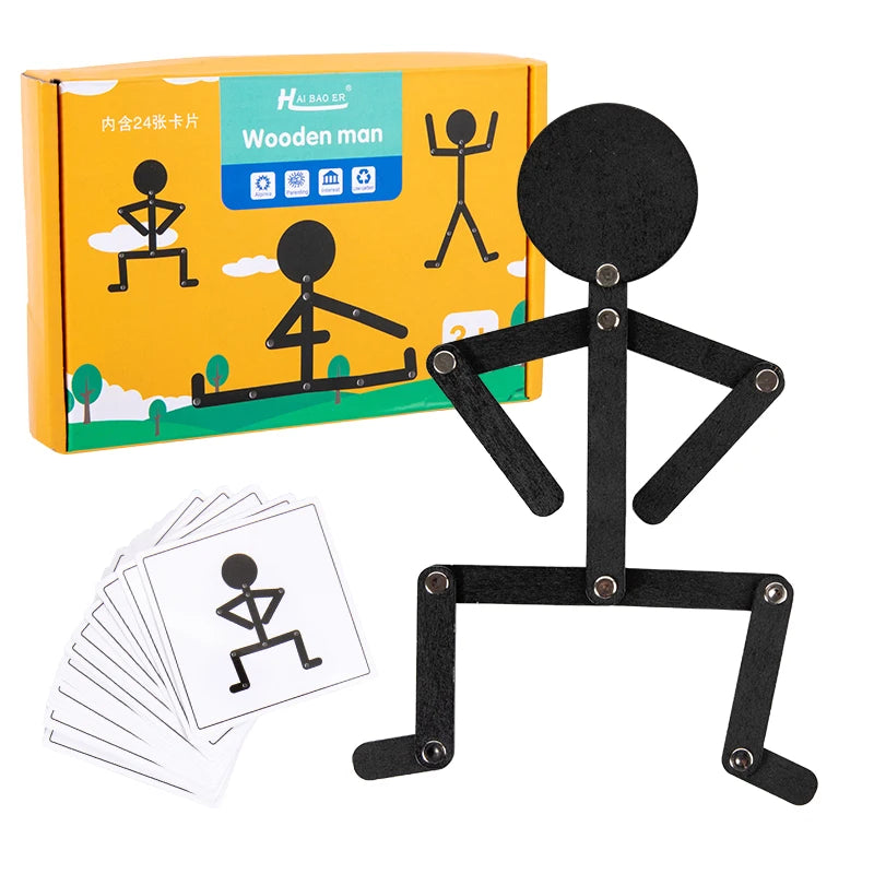 Juguetes Montessori de Madera para Niños – Rompecabezas Educativo Deportivo | Desarrollo Temprano y Habilidades Manuales