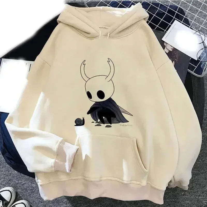 Hoodie Hollow Knight 2025 – Sudadera Ulzzang Corea Estilo Grunge Y2K Unisex con Estampado Streetwear