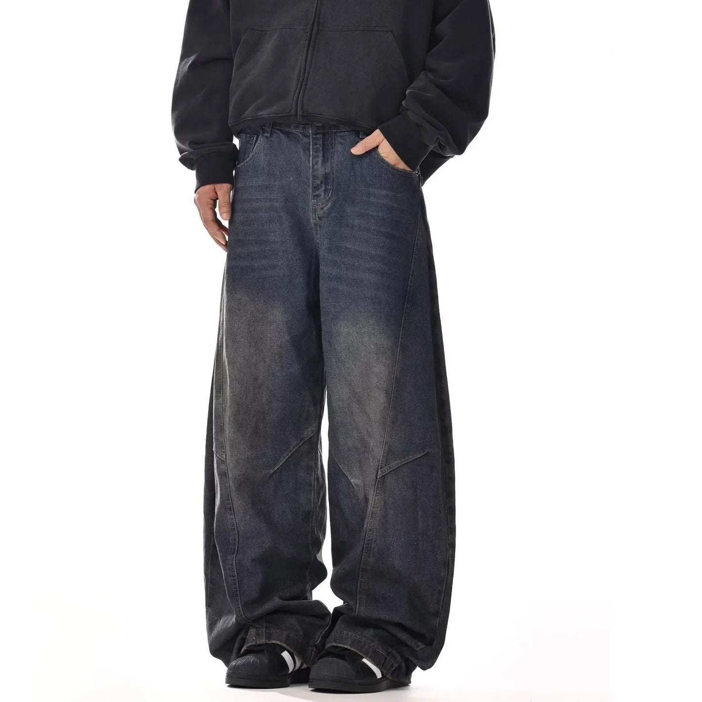 Jeans Baggy Hombre Oversize | Pantalones Vaqueros Anchos Streetwear Hip Hop Loose Fit Casual