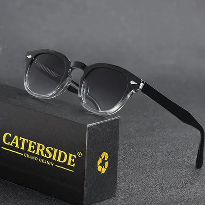 Gafas de Sol Retro Redondas CATERSIDE Unisex | Estilo Punk UV400 de Lujo