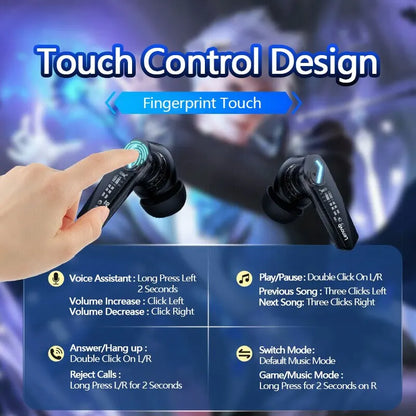 Lenovo GM2 Pro – Auriculares Bluetooth 5.3 In-Ear Gaming Low Latency con Micrófono y Cancelación de Ruido