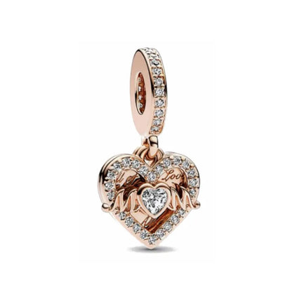 Charm Familia en Plata 925 – Abalorio Sparkling para Pulsera Original Mujer