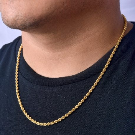 Cadena Tejido Lazo en Oro 18k