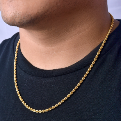 Cadena Tejido Lazo en Oro 18k