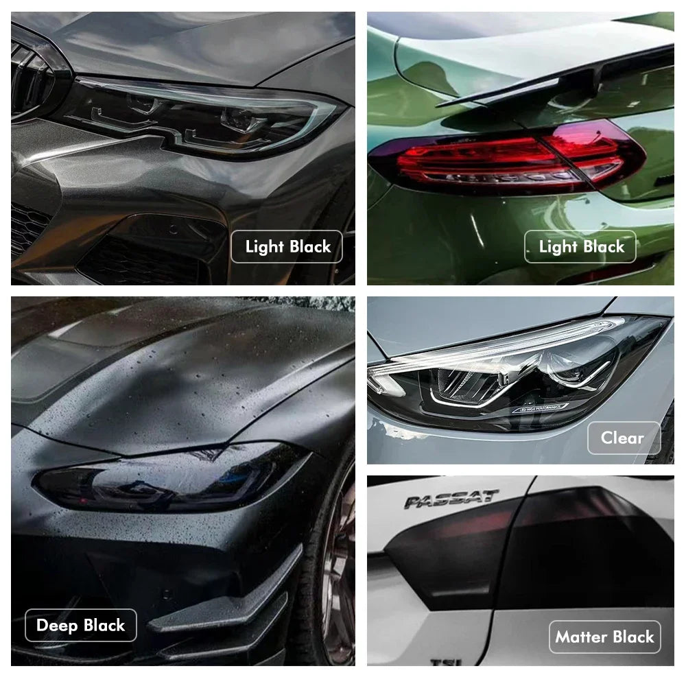 Película Vinilo Ahumado Transparente para Faros | Film PVC Protector para Luces Delanteras y Traseras de Coche
